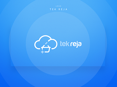 Tek Reja logo blue cloud colors cool ecommerce gradients logo platform