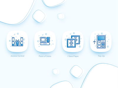 Service Modules Icons blue icon iconography logo minimal modules