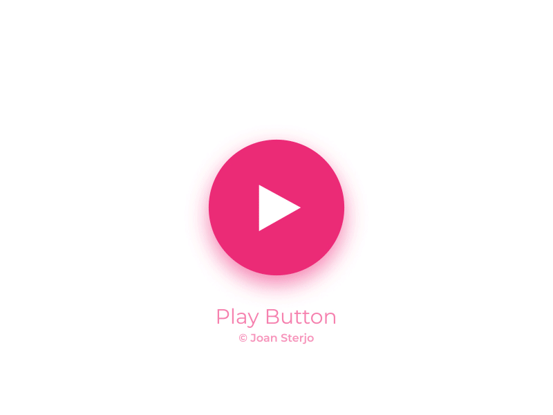 Microinteraction Exploration #002 youtube button cool material animation moving play shapes
