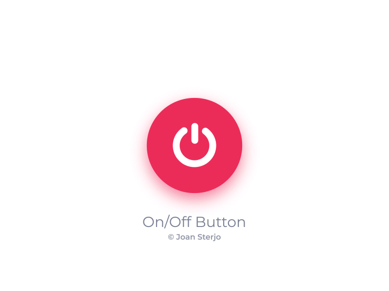 Microinteraction Exploration #003 animation button cool material moving onoff shapes