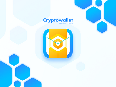 Cryptowallet app icon colors cool dailyui fun icon illustration logo minimal modern typography ui vector