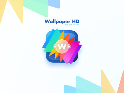 Wallpaper HD app icon android icon app branding colorful logo colors cool icon illustration logo minimal modern ui vector wacky wallpaper