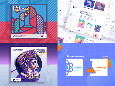 #Top4Shots from 2018 branding card challenge colors cool dailyui design illustration logo material minimal modern poster posterchallenge top4shots typography ui web