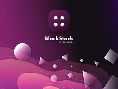 Blockstack Illustrations colors cool fun illustration minimal modern vector