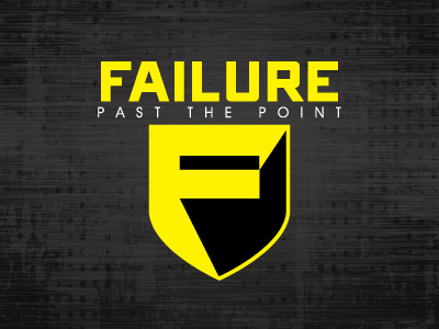 Failure f failure graphic design logos shield