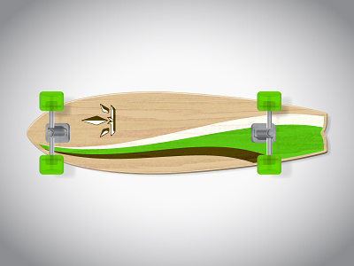 Skateboard hardgoods rebound skateboard transparent