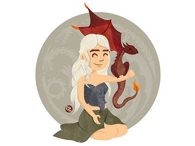 Mother of Dragons daenerys dany dragon game of thrones hbo khaleesi mhysa mother of dragons targaryen unburnt