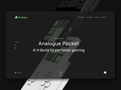 Analogue Website Concept