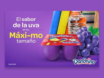 Danonino Ads branding clean color creative direction design fruits illustrator photography photoshop