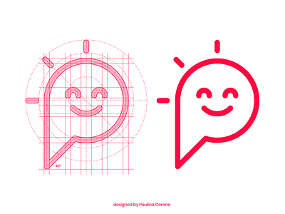 Personal Mark branding clean design geometric geometry happy icon illustration illustrator logo logotype mark monochromatic smile typo typography vector