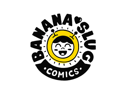 Banana Slug Comics banana branding cartoon character design doodle illustration marker procreate slug yellow