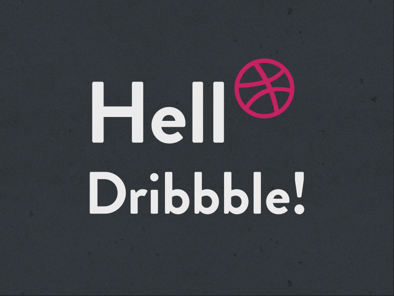 Hello Dribbble! after effects animation debut hello dribbble illustrator photoshop