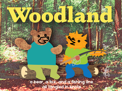 Woodland (Children's Book) animals bear character design digital fox graphic design illustration texture