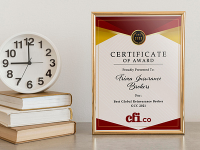 CFI Certificate Design by Destiny Maynard on Dribbble