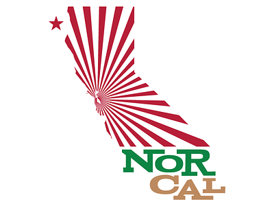 NorCal Proud fundraiser illustration tshirt typedesign vector