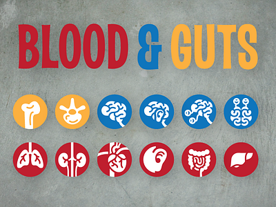 Blood and Guts Bullet Icons