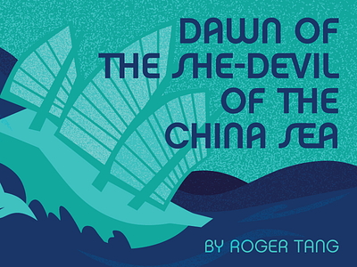 The Dawn of the She-Devil of the China Sea advertising illustration promotional