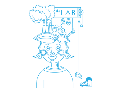 The Lab Branding Proposal brand branding lab line drawing logo science