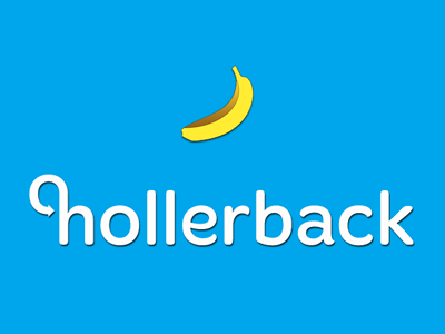 Branding for Hollerback.co banana hollerback identity logo wordmark