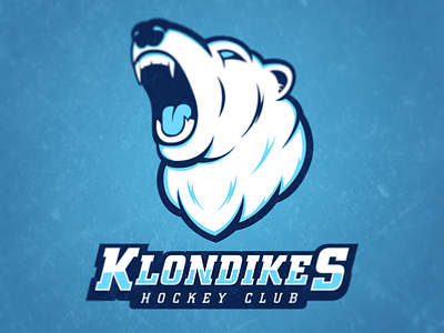 Klondikes Hockey Club branding hockey identity klondike logo polar bear sports sports logo