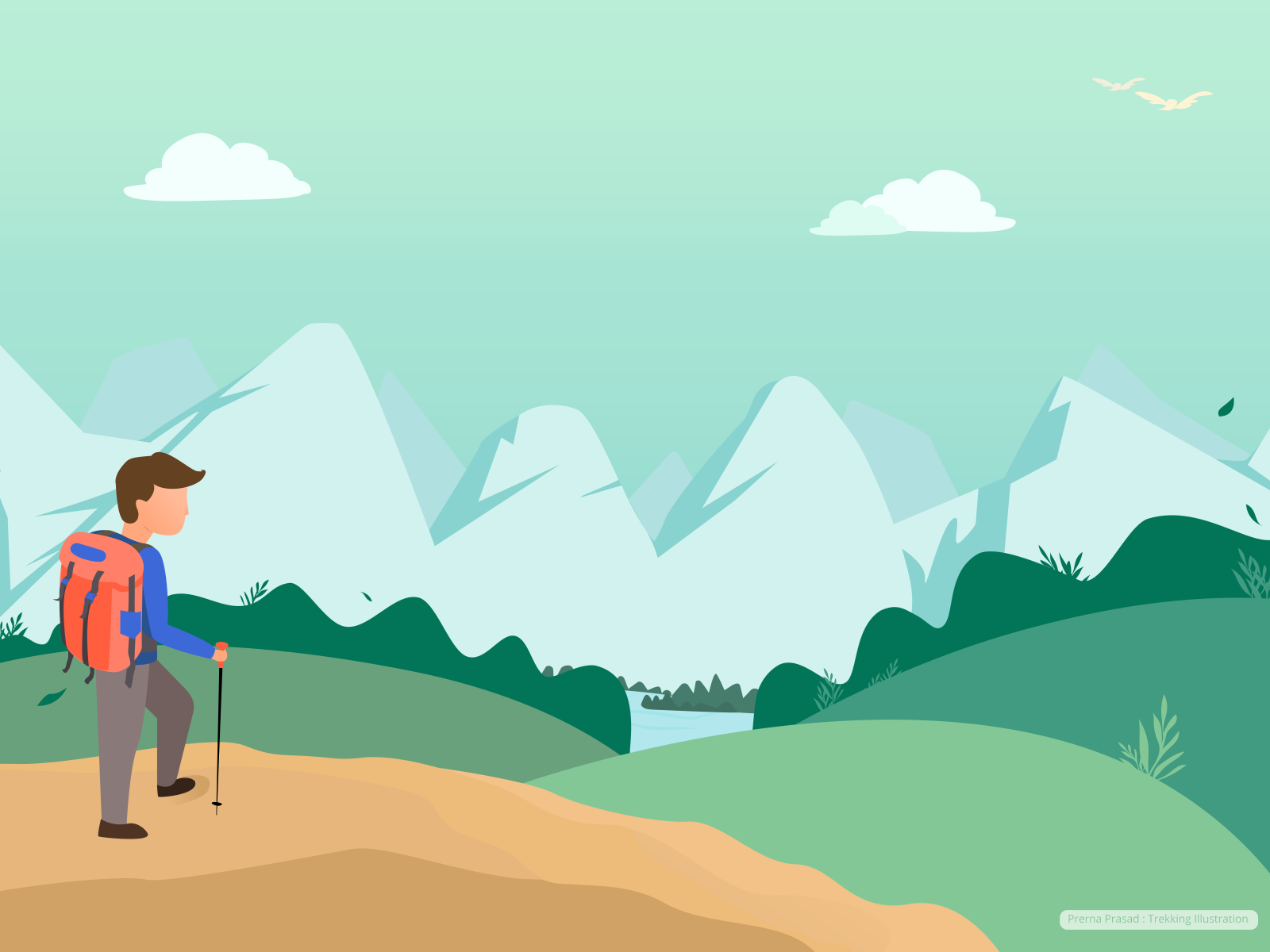 Trekking By Prerna Prasad On Dribbble