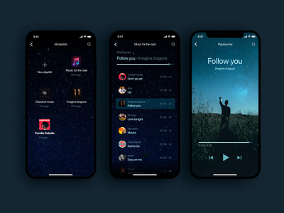 Music Player app clean dailyui design mobile ui ux