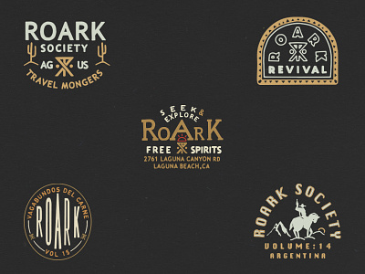 Logos action design illustration lock logo revival roark sports up