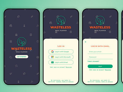 Wasteless - Daily UI challenge 001 | Sign-up page app dailyui design signup ui ux
