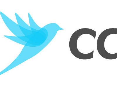 Canary bird blue canary logo simple transparent