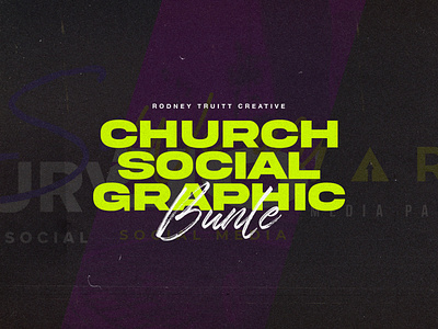 Church Social Graphic Bundle branding bundle church custom design icon illustration instagram logo photoshop social media manager social post template trademark ui ux vector video