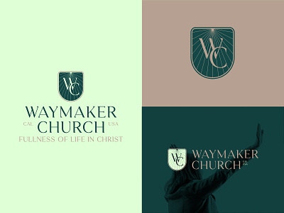 Waymaker Church - Rejected Concept 1 brand branding christ church custom design god icon illustration jesus lockup logo ministry rebrand trademark waymaker