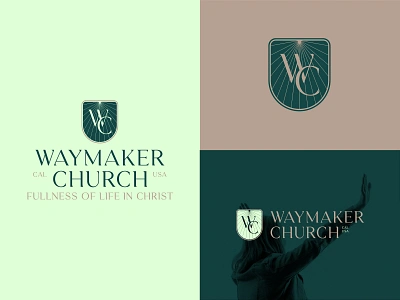 Waymaker Church - Rejected Concept 1 brand branding christ church custom design god icon illustration jesus lockup logo ministry rebrand trademark waymaker