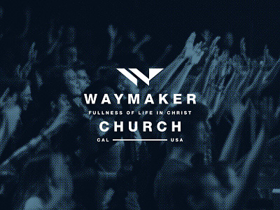 Final Waymaker Church Rejected Concept brand branding church custom design god icon jesus lockup logo lord rebrand rebranding reject rejected trademark vector waymaker