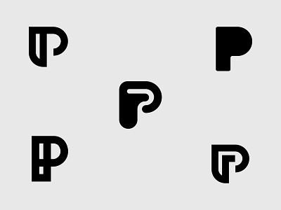 P Options branding exploration freelance identity logo logo design logomark options p type typography