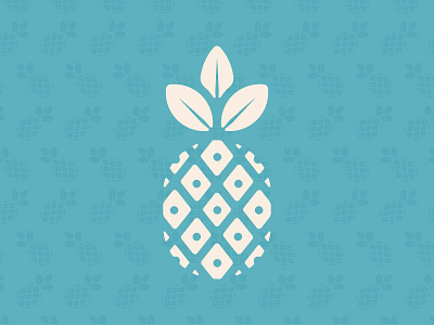 Pineapple & Pattern branding clothing company illustration logo palm tree pineapple ruthless tropical waves