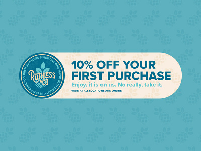 Ruthless & Co. First Purchase Coupon