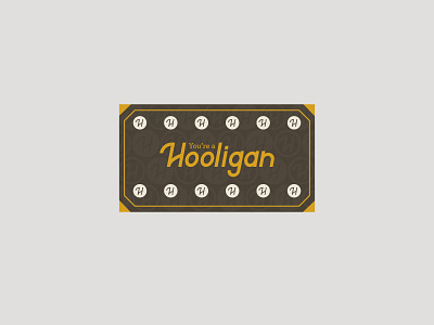 Hooligan Coffee Co. Rewards Card arizona branding coffee bag coupon flagstaff hooligan label packaging rewards card roast