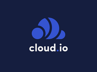 Cloud.io Branding branding cloud computing data io logo servers storage tech trademark ui ux