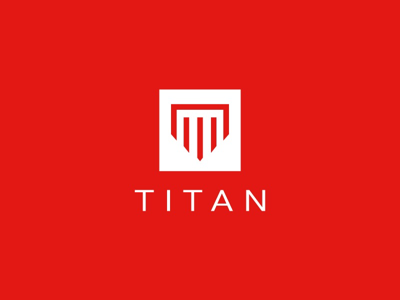 Titan brand branding design logo titan