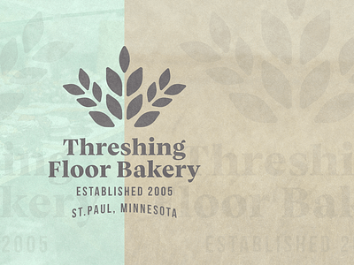 Threshing Floor Bakery Concept 3 bakery branding floor illustration lockups logo threshing wheat