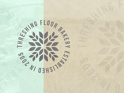 Threshing Floor Bakery Concept 4 bakery branding floor illustration lockups logo threshing wheat