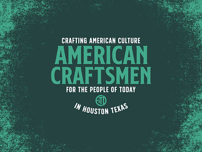 American Craftsmen | Nickson Typeface Experiment branding experiment illustration logo nickson rough typeface