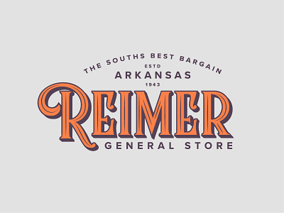 Reimer General Store Branding arkansas bargain branding design font illustration logo south store typeface