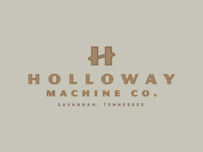 Holloway Machine Co. Branding branding business logo logo design machine trademark