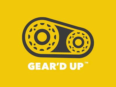Gear'd Up Branding bicycle branding cycling gears logo trademark