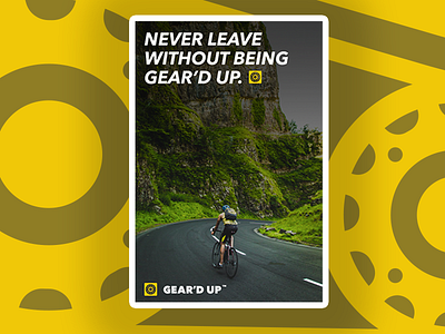 Gear'd Up Poster bicycle business corporate design gears poster print