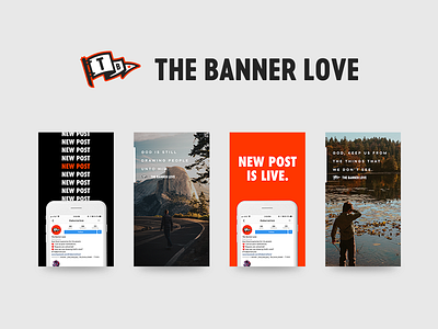 The Banner Love Instagram Stories branding god instagram jesus logo love people social media