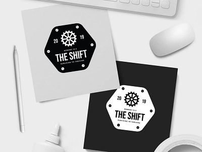 The Shift | Young Adults Retreat bible verse bike branding bycicle church clean creative design gear logo logo design retreat scripture