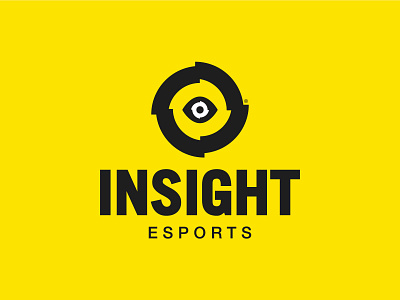 InSight eSports Stacked View brand branding color design esports esports mascot esportslogo fps icon illustration logo shooter trademark vector videogame videogames