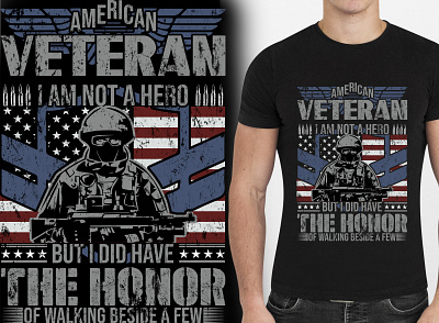 American veteran i am not a hero but _Veteran T Shirt Design t shirt